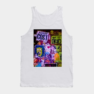 Sticker Tags Manhattan New York City Tank Top